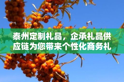 泰州定制礼品，企承礼品供应链为您带来个性化商务礼品定制体验