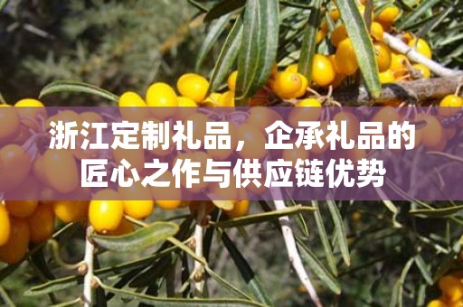 浙江定制礼品，企承礼品的匠心之作与供应链优势