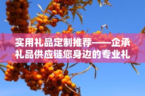 实用礼品定制推荐——企承礼品供应链您身边的专业礼品定制公司