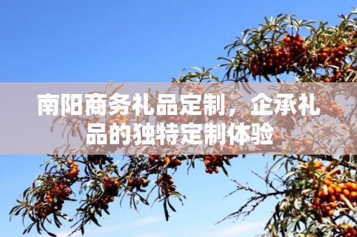 南阳商务礼品定制，企承礼品的独特定制体验